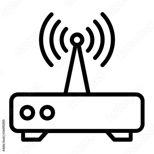Wifi Modem Concept Vector Icon Design, Internet Services Provider Business Symbol on White background 