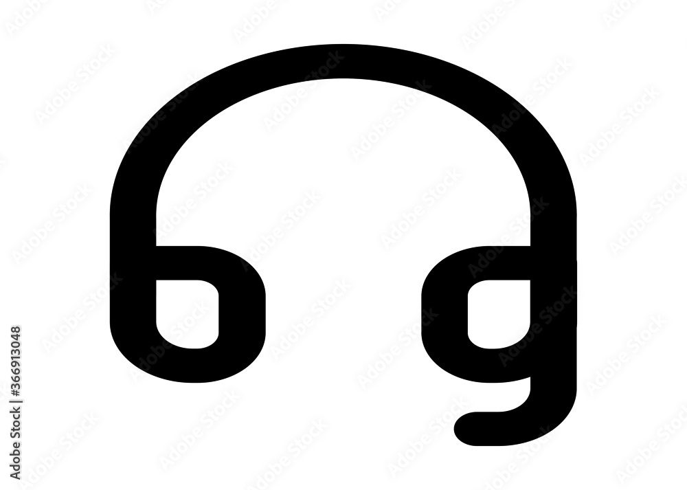 headset mic Icon Flat Style Isolated Vector Illustration headset mic Icon Flat Style Isolated Vector Illustration