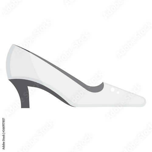  Flat icon of ladies high heels vectors 