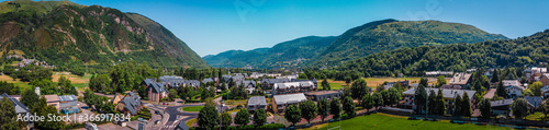 Panorama of a valley in the High Pyrenees