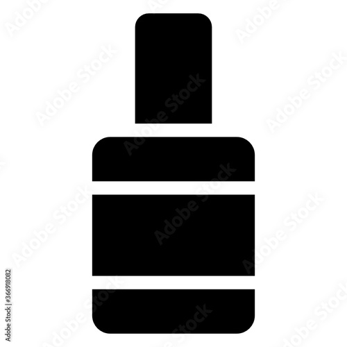 
Nail paint used as a fashion makeover icon in solid design 
