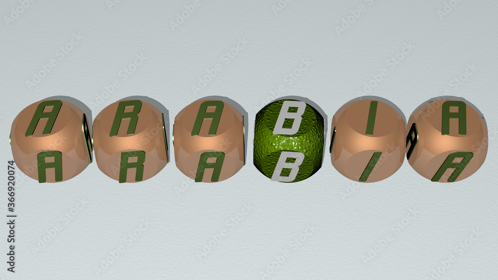 crosswords of ARABIA arranged by cubic letters on a mirror floor, concept meaning and presentation. arabic and illustration crosswords of ARABIA arranged by cubic letters on a mirror floor, concept meaning and presentation. arabic and illustration