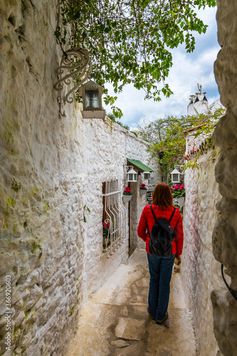 Street view around Marmaris Castle in Marmaris Town. Marmaris is populer tourist destination in Turkey.