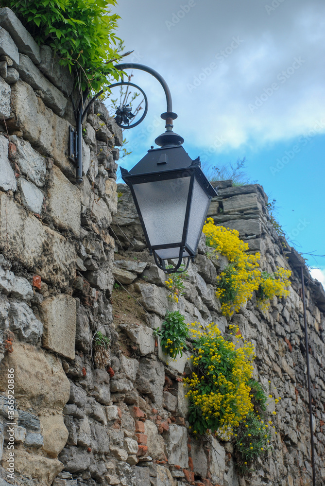 old lantern in the old town old lantern in the old town