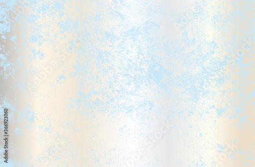 Luxury pearl metallic gradient background with distressed cracked concrete texture.