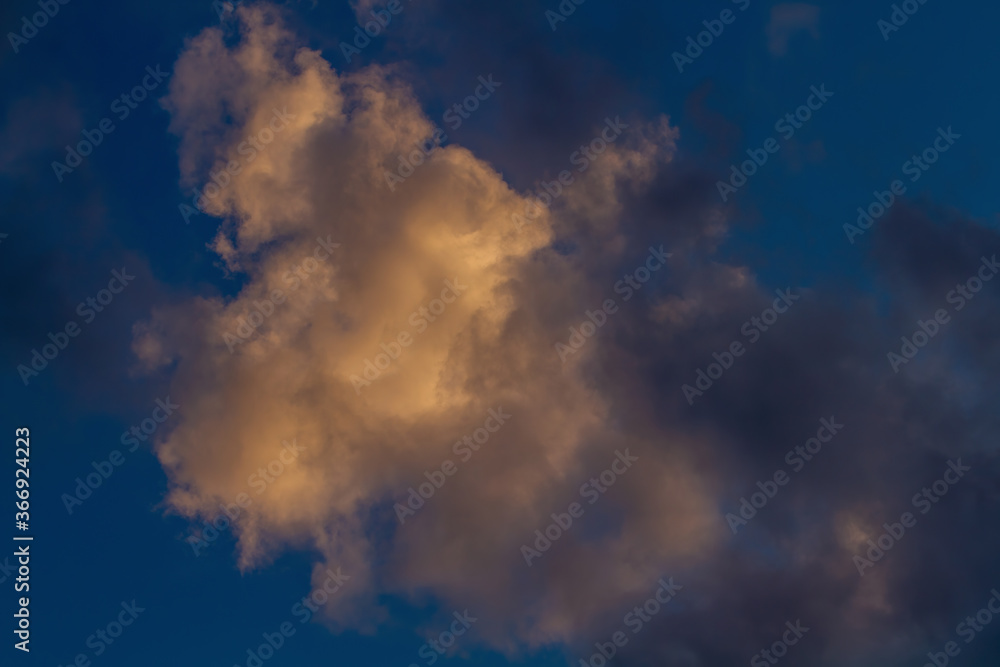 Fototapeta premium Close-up cumulus cloud. Sky. Natural background.
