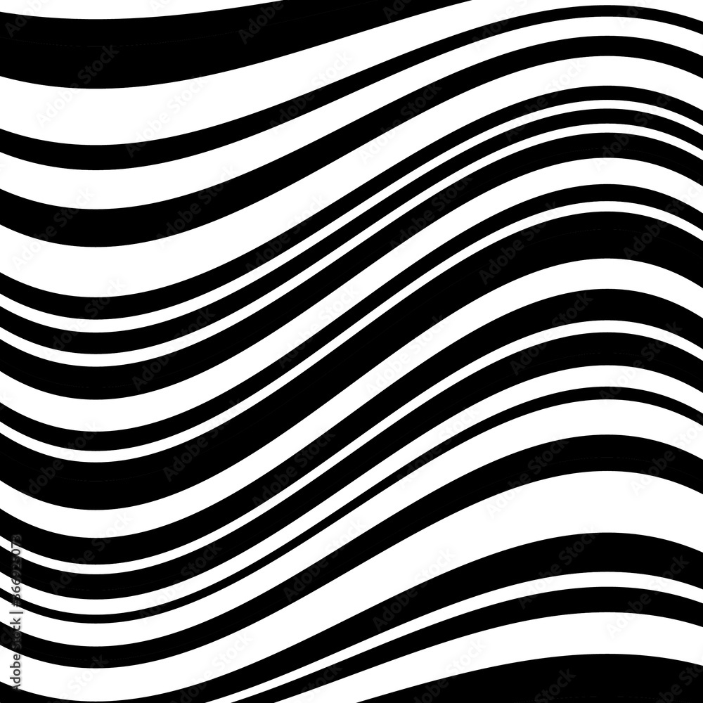 pattern with wave horizontal black lines Stock Vector | Adobe Stock