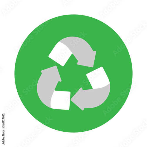 Symbol for recycling, label for recycling. World Ecology concept.