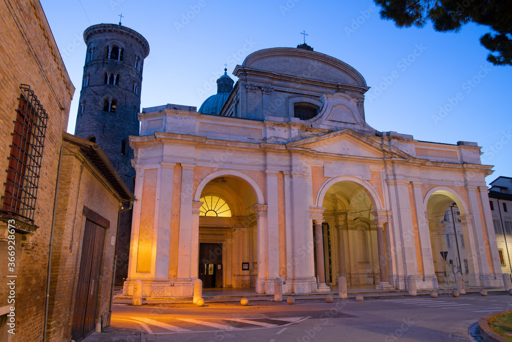 Ravenna - The Duomo (cathedral a t the dusk.