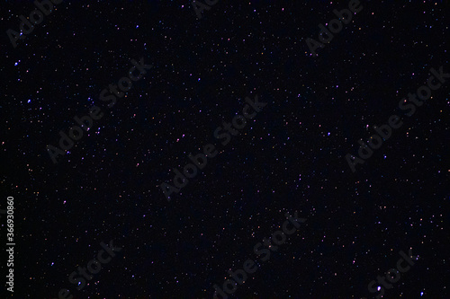 Space background on the desktop  screensaver. Night starry sky of the Northern hemisphere. Various cosmic bodies and constellations. The stars are like small bright lights.