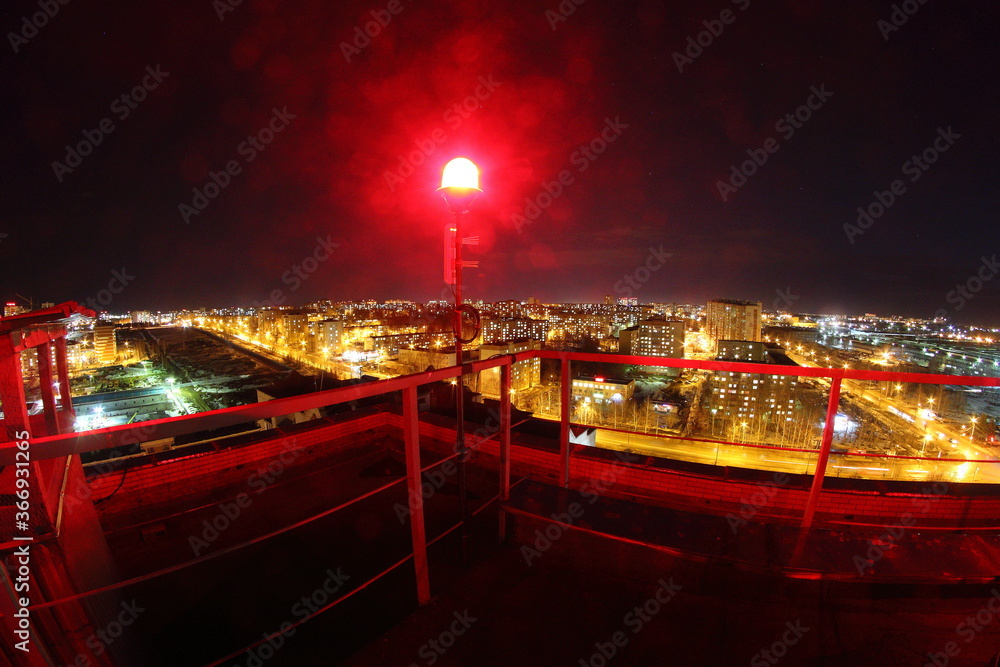 Obraz premium night city, evening street lights