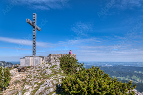 Feuerkogel - das Europakreuz auf der Aussichtskanzel Alberfeldkogel  photo