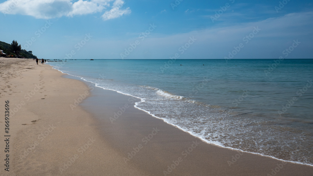 Sandy beach on western Koh Lanta in southern Thailand.