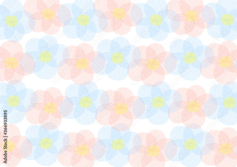 花柄の水彩背景素材stock Illustration Adobe Stock