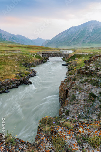 Naryn gorge  Mountain River  Naryn Region  Kyrgyzstan