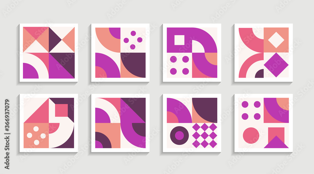 Modern Geometric artwork poster set with simple shape and figure. Abstract minimalist pattern design style for web, banner, business presentation, branding package, fabric print, wallpaper Modern Geometric artwork poster set with simple shape and figure. Abstract minimalist pattern design style for web, banner, business presentation, branding package, fabric print, wallpaper