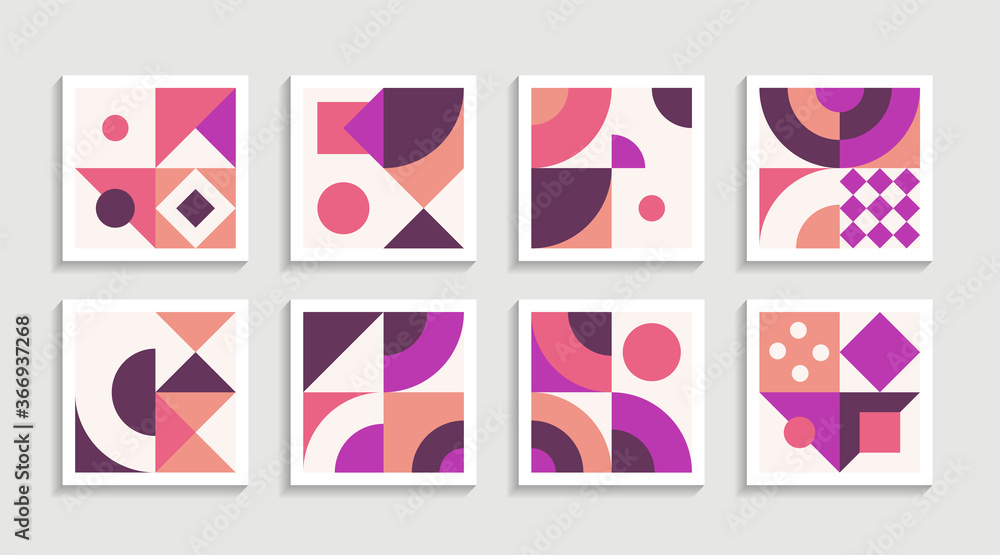 Modern Geometric artwork poster set with simple shape and figure. Abstract minimalist pattern design style for web, banner, business presentation, branding package, fabric print, wallpaper Modern Geometric artwork poster set with simple shape and figure. Abstract minimalist pattern design style for web, banner, business presentation, branding package, fabric print, wallpaper