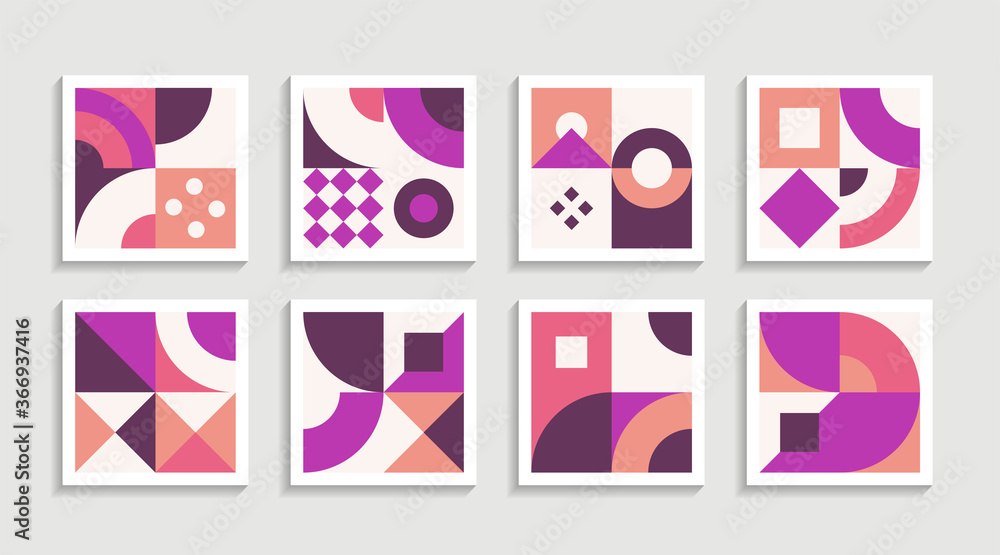Modern Geometric artwork poster set with simple shape and figure. Abstract minimalist pattern design style for web, banner, business presentation, branding package, fabric print, wallpaper Modern Geometric artwork poster set with simple shape and figure. Abstract minimalist pattern design style for web, banner, business presentation, branding package, fabric print, wallpaper