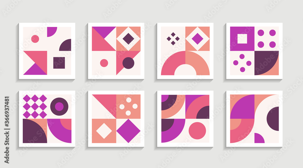 Modern Geometric artwork poster set with simple shape and figure. Abstract minimalist pattern design style for web, banner, business presentation, branding package, fabric print, wallpaper Modern Geometric artwork poster set with simple shape and figure. Abstract minimalist pattern design style for web, banner, business presentation, branding package, fabric print, wallpaper