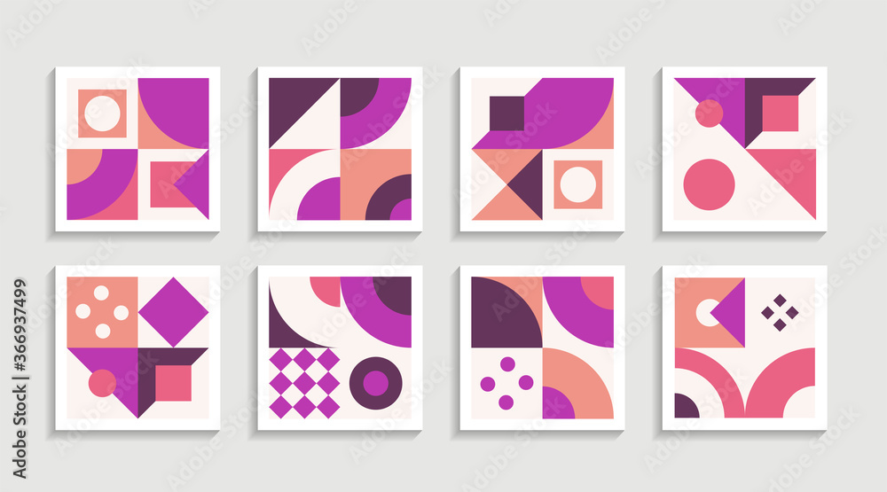 Modern Geometric artwork poster set with simple shape and figure. Abstract minimalist pattern design style for web, banner, business presentation, branding package, fabric print, wallpaper Modern Geometric artwork poster set with simple shape and figure. Abstract minimalist pattern design style for web, banner, business presentation, branding package, fabric print, wallpaper