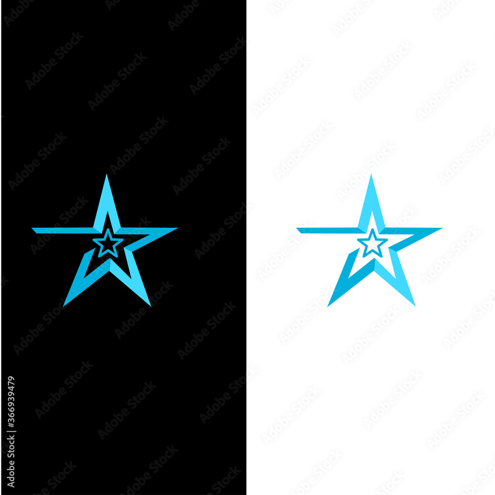 Obraz premium illustration of star shape logo for the company