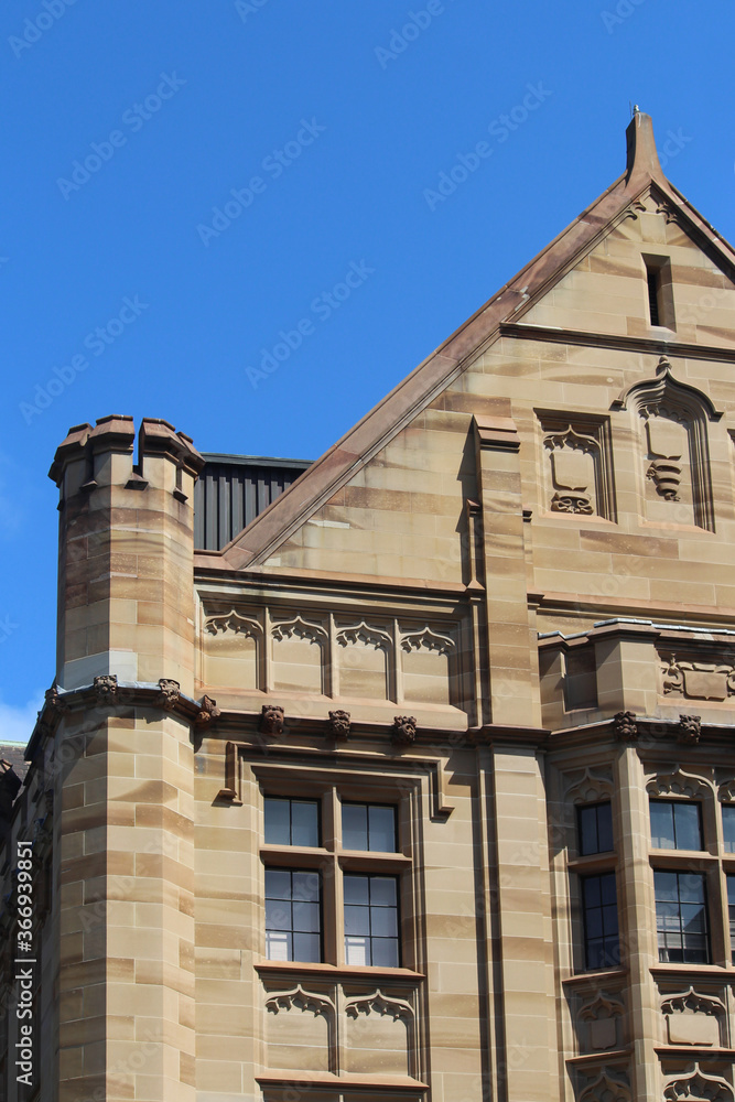 Land Titles Office, a Neo-Gothic architectural style sandstone office building. Housed the government department of Land and Property Information. Located along Prince Albert Road, off Queens Square Land Titles Office, a Neo-Gothic architectural style sandstone office building. Housed the government department of Land and Property Information. Located along Prince Albert Road, off Queens Square