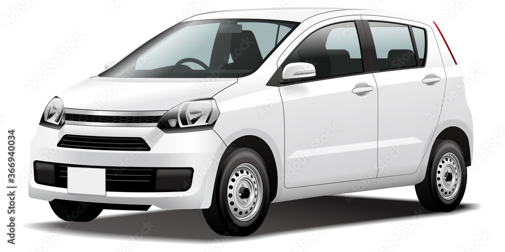 Car Illustration Kei Car Business Car Coloring Base 商用車イラスト 軽自動車 営業車 軽ライトバン Stock Illustration Adobe Stock