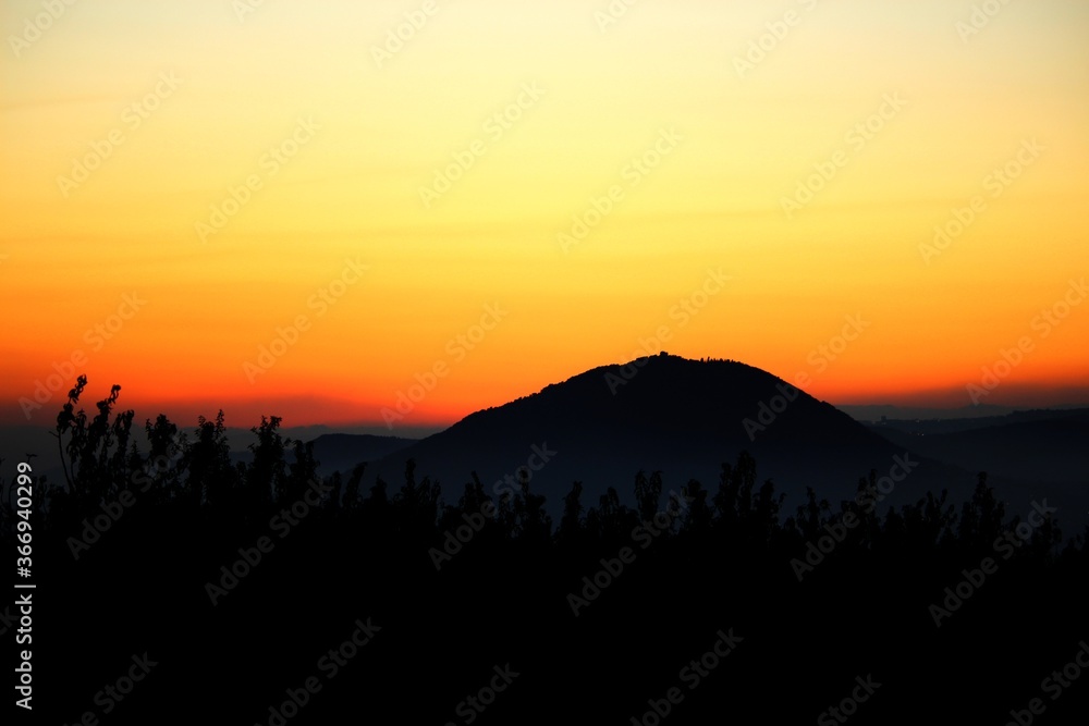 Mount Tabor at sunset, Israel