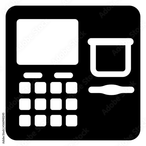 
Filled vector of biometric attendance style, editable icon of biometric identification
