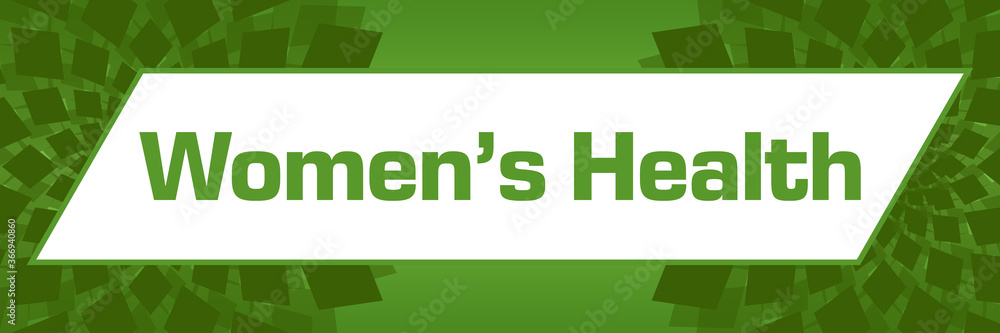 Womens Health Green Circular Floral Left Right Womens Health Green Circular Floral Left Right