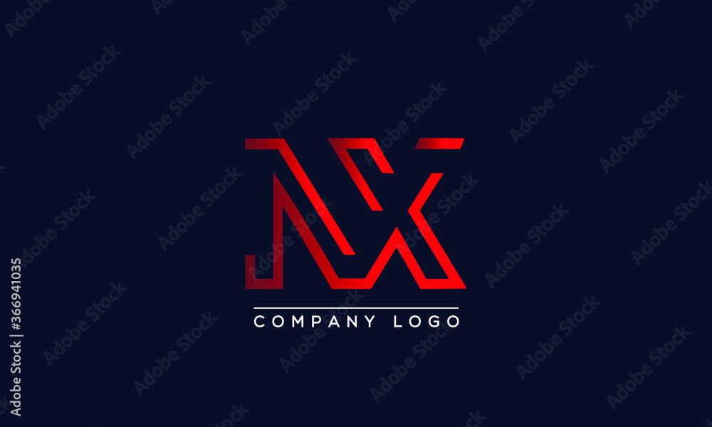 Creative letters NX or XN Logo Design Vector Template. Initial Letters NX Logo Design Creative letters NX or XN Logo Design Vector Template. Initial Letters NX Logo Design