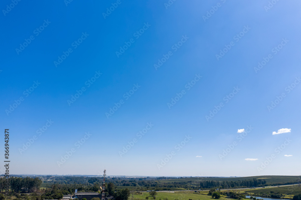 Foto aérea de um campo em Campinas Foto aérea de um campo em Campinas