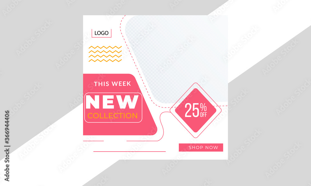 25% off New Collection Offer Social Media Banner 25% off New Collection Offer Social Media Banner