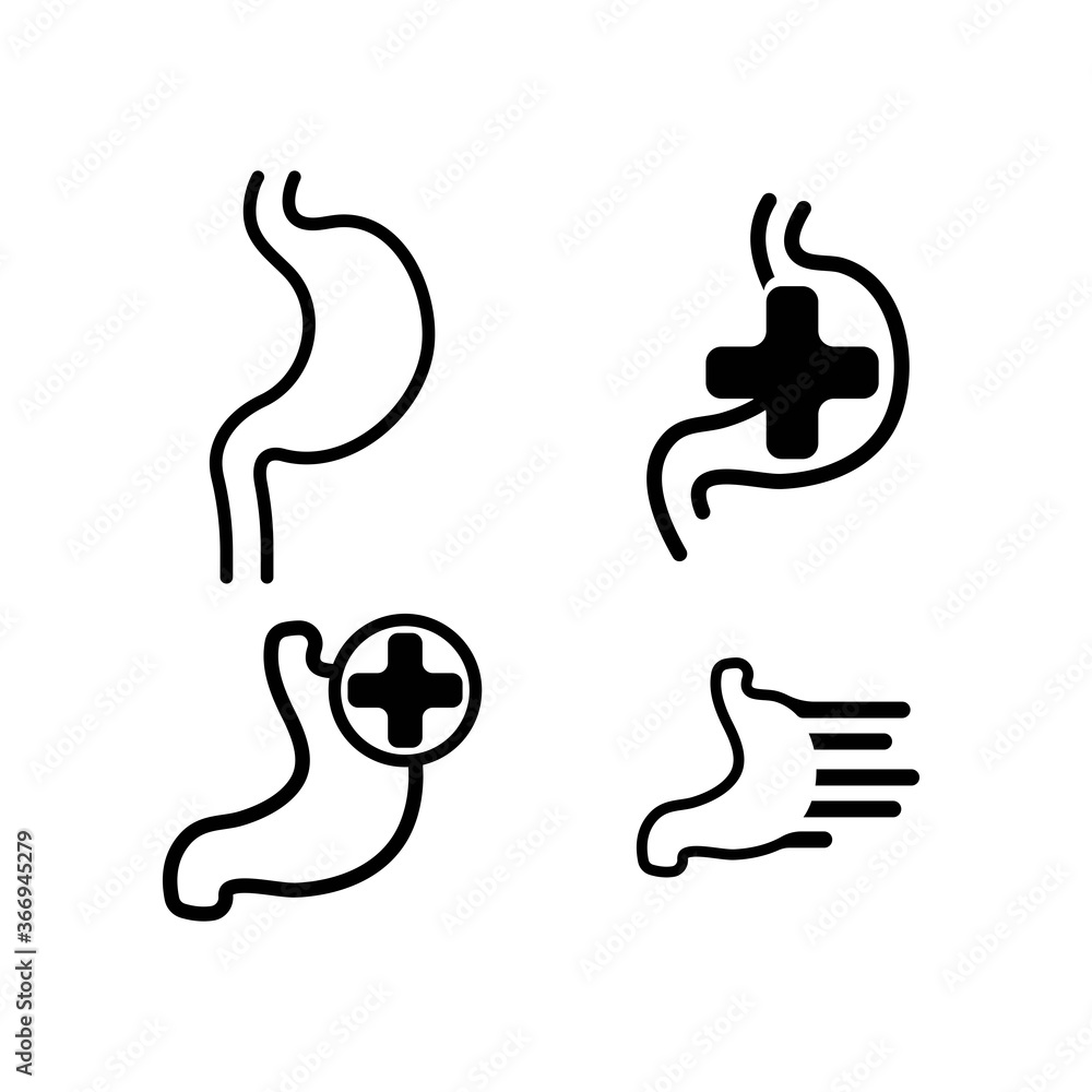 Obraz premium stomach care icon designs concept vector illustration 