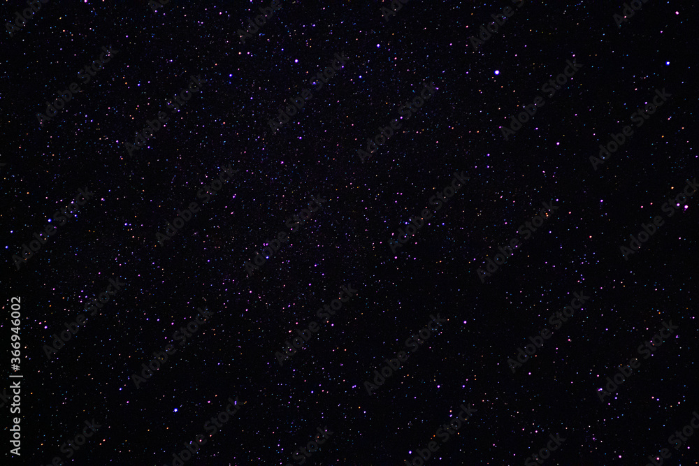 Space background on the desktop, screensaver. Night starry sky of the Northern hemisphere. Various cosmic bodies and constellations. The stars are like small bright lights.