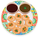 Popular Indian Chat Snack - Paani Puri