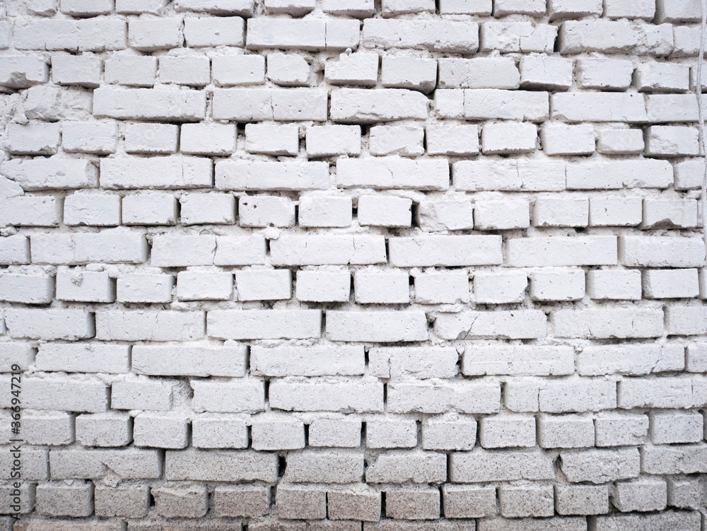 White brick wall background design. White brick wall background design.