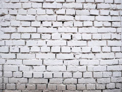 White brick wall background design.