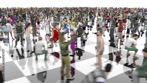 Wallpaper Mural Large Crowd of Asymptomatic People Torontodigital.ca