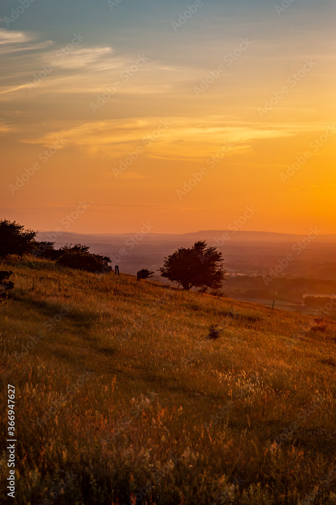 A South Downs Sunset Viewed from Ditchling Beacon