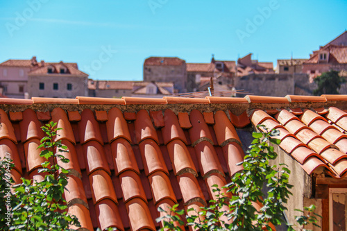 red roofs of the old town Dubrovnik