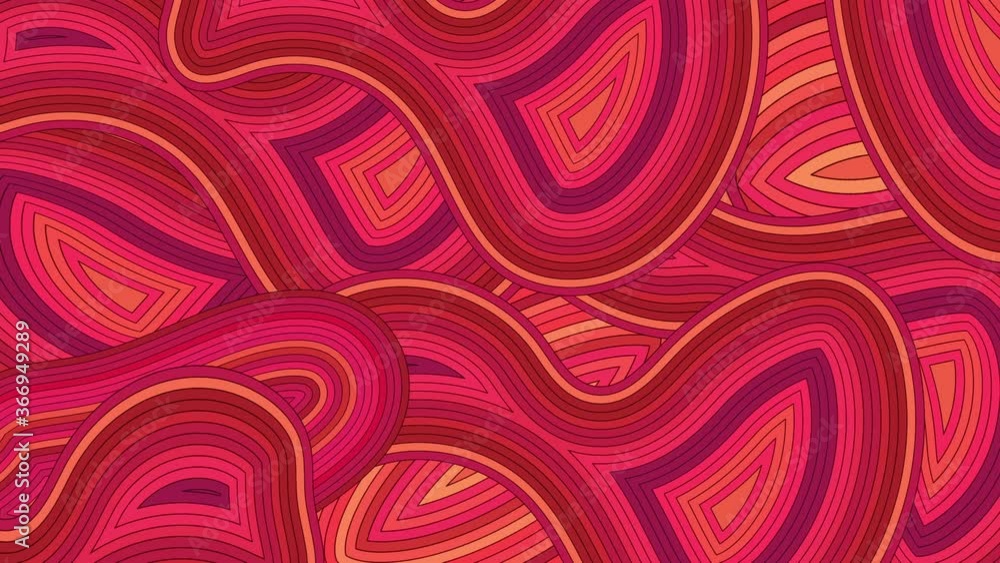 Abstract red, pink, violet curves background. Copy space. Motion design. Abstract red, pink, violet curves background. Copy space. Motion design.