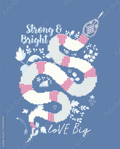 vector illustration of snake