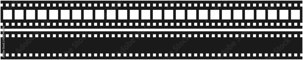 Vector illustration of Film strip roll or Video tape photo film strip frame Vector illustration of Film strip roll or Video tape photo film strip frame