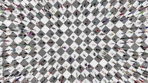 Isolated Large Confined Asymptomatic Crowd of Protesting People