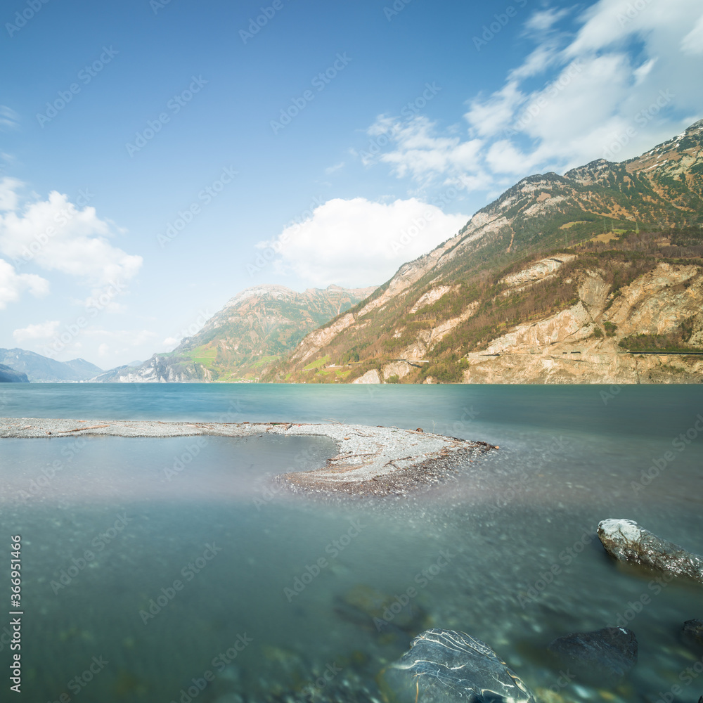 Uri Rotstock is a mountain in the Uri Alps at an altitude of 2928 m.Panorama of the Swiss Alps. Canton Uri. Uri Rotstock is a mountain in the Uri Alps at an altitude of 2928 m.Panorama of the Swiss Alps. Canton Uri.