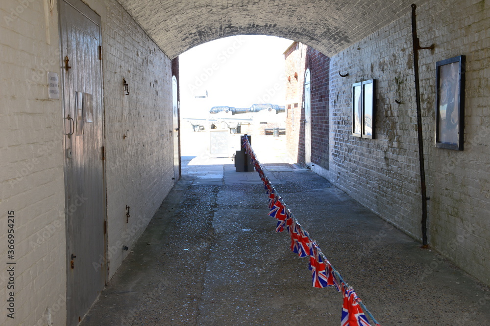 The old Battery at the Needles in the Isle of Wight