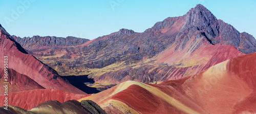 Rainbow mountain photo