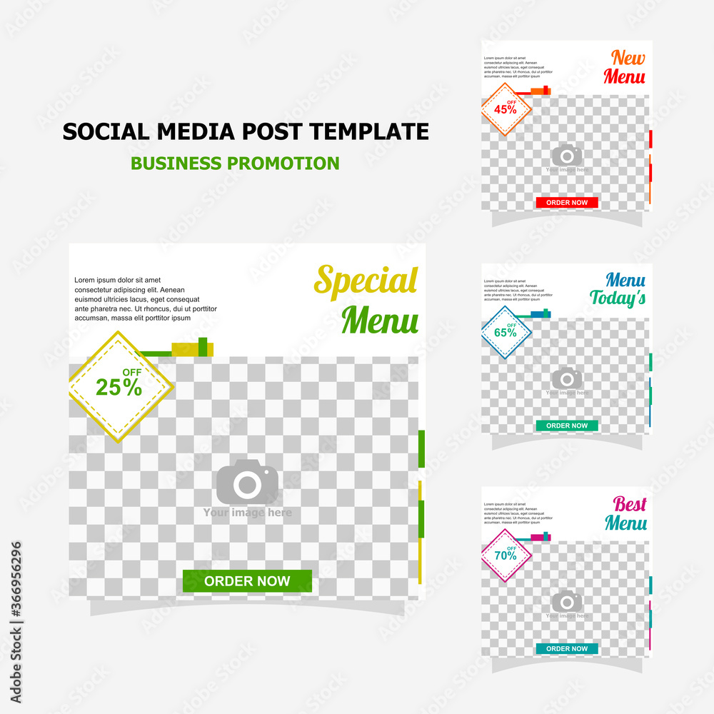 social media post for your business promotioan there is four template in one package full colour style seven social media post for your business promotioan there is four template in one package full colour style seven