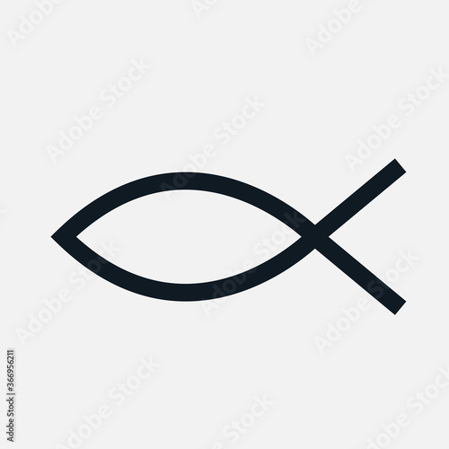 Symbol ikona kościół katolicki ryba 